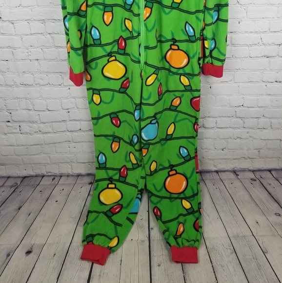 HAPPY HOLIDAYS | Christmas lights fleece pajamas - Picture 3 of 7